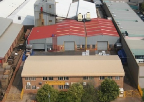 Aerial photograph of the Makeean factory in 2009