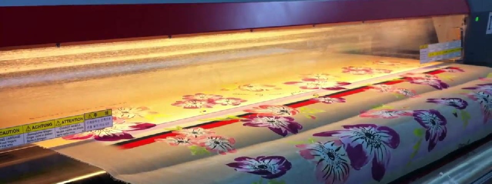 Textile printing, one of the industries Makeean Polymers supplies